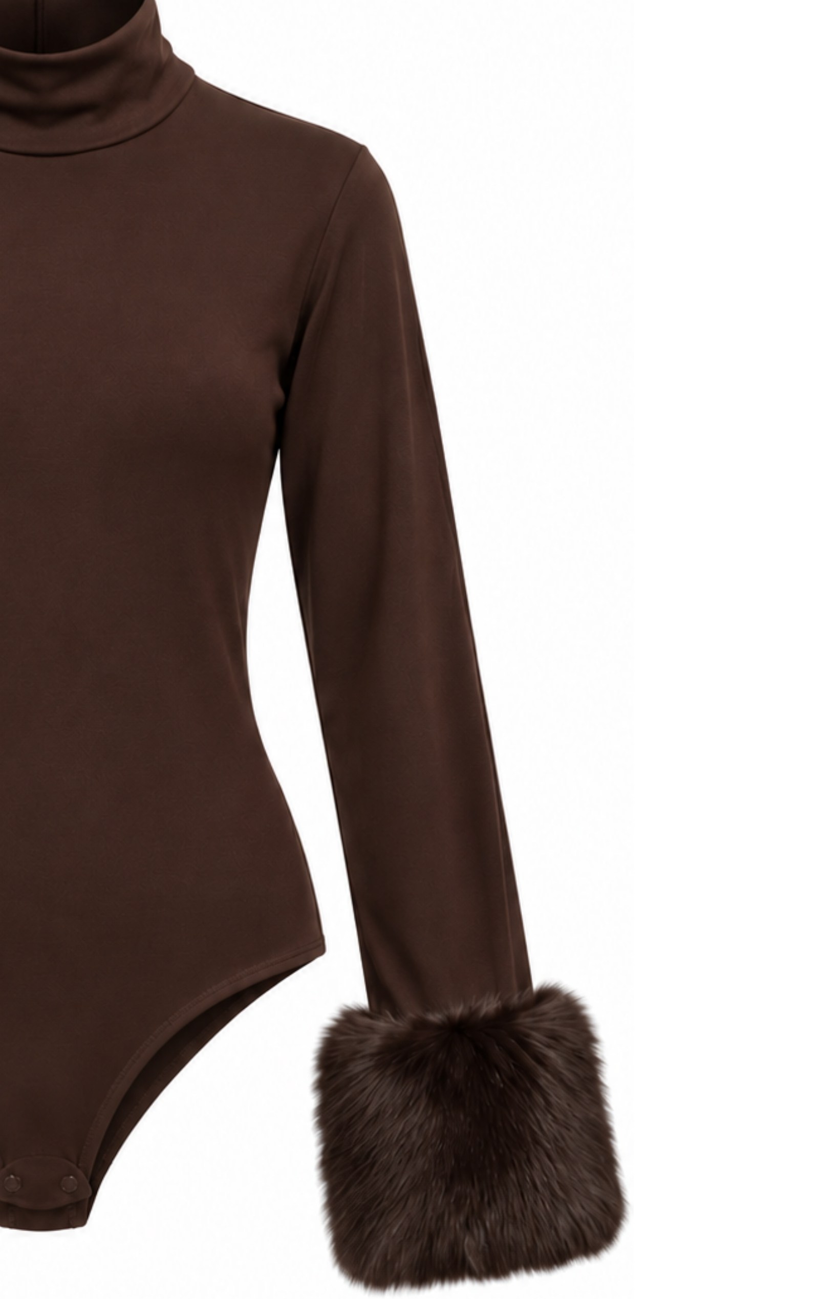 Kolu Kürklü Body Kahve