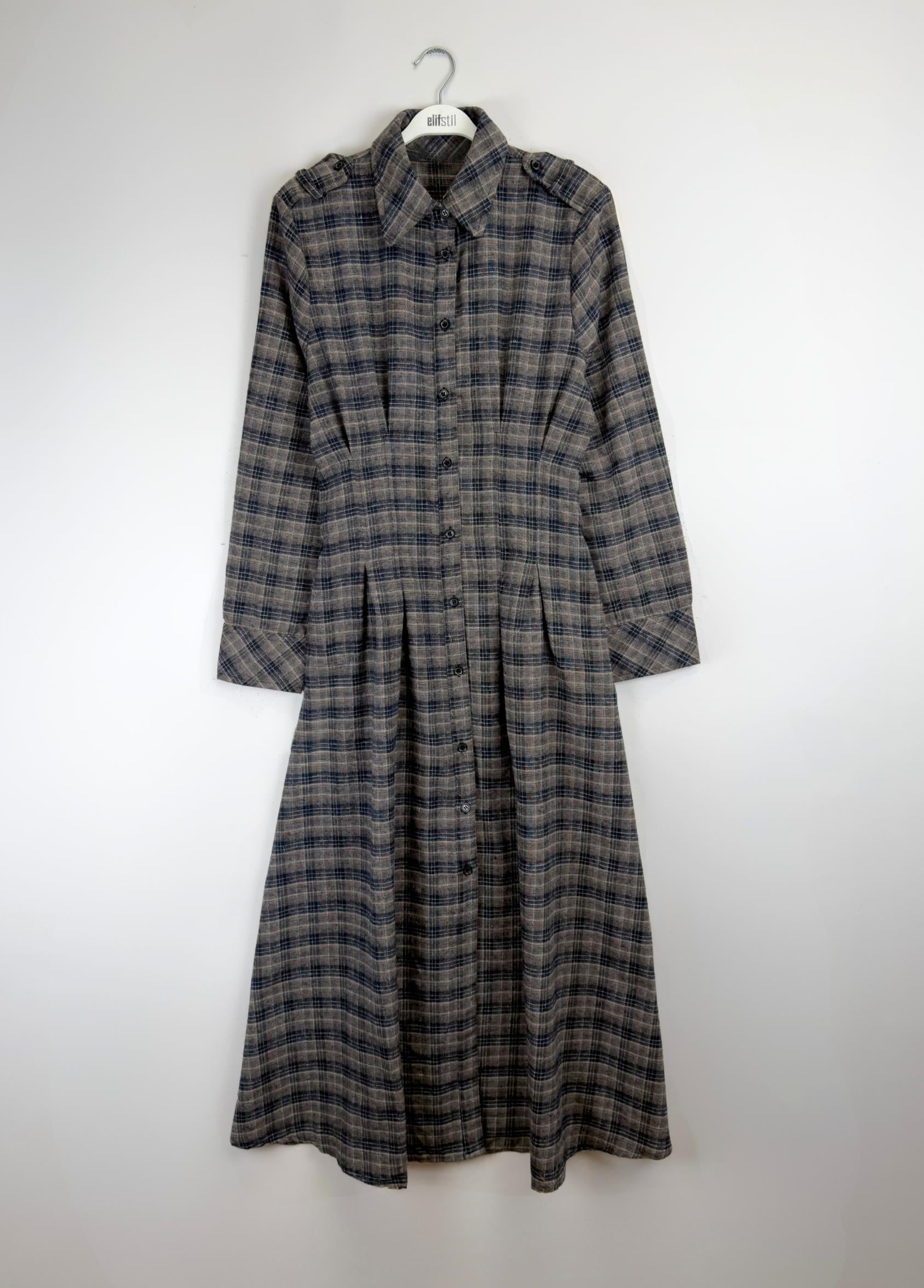 Luke Ekose Elbise Kahve 