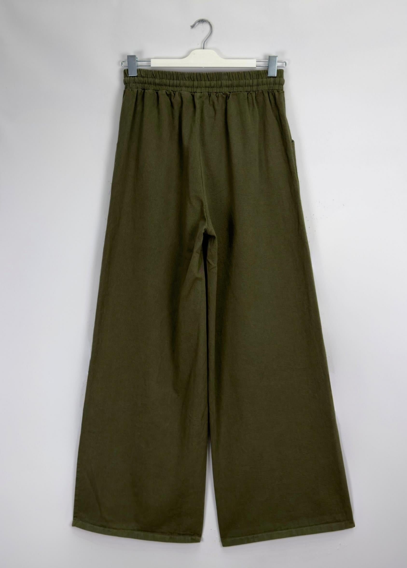 Narda Gabardin Bol Pantolon Haki 