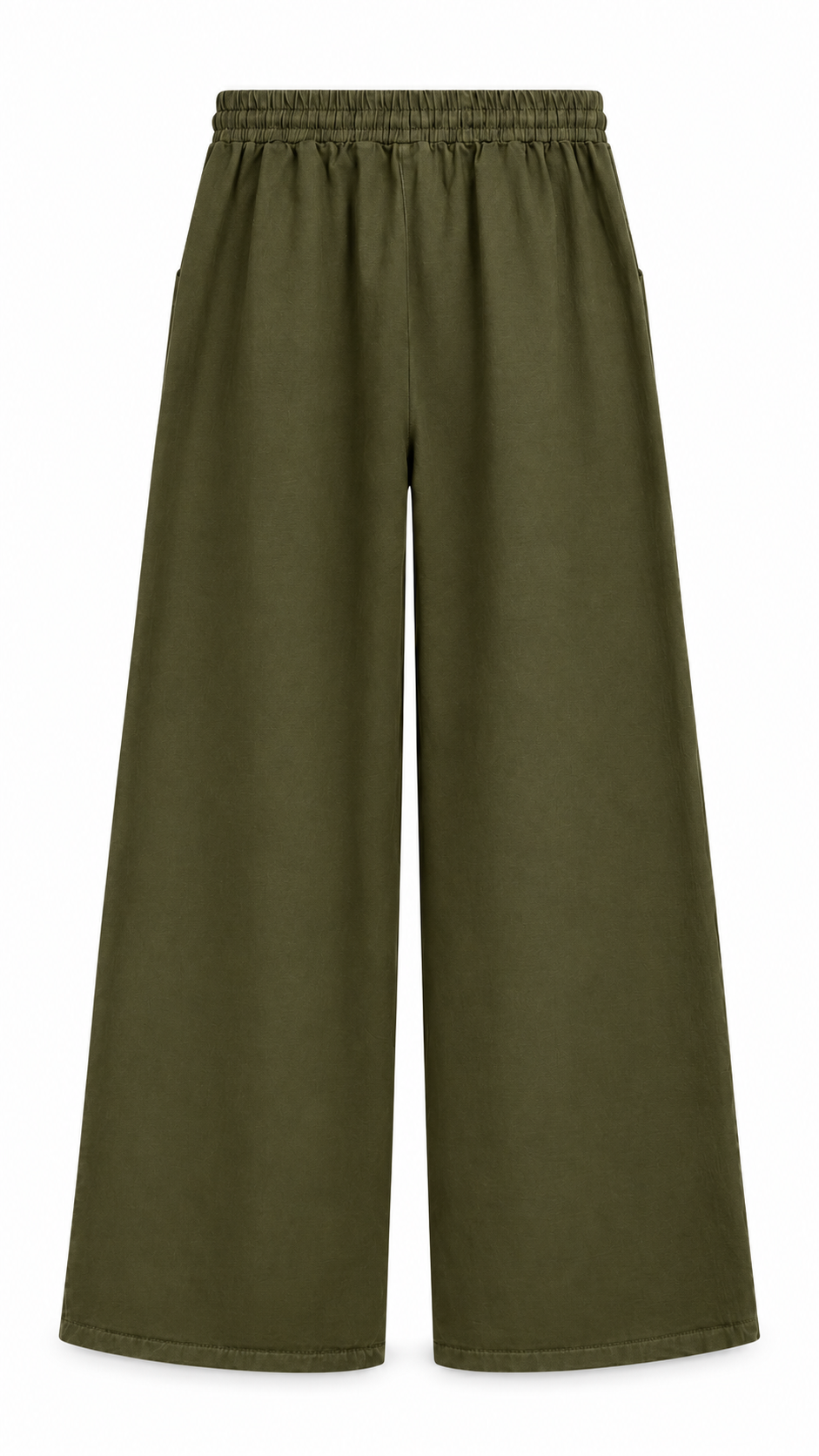 Narda Gabardin Bol Pantolon Haki 