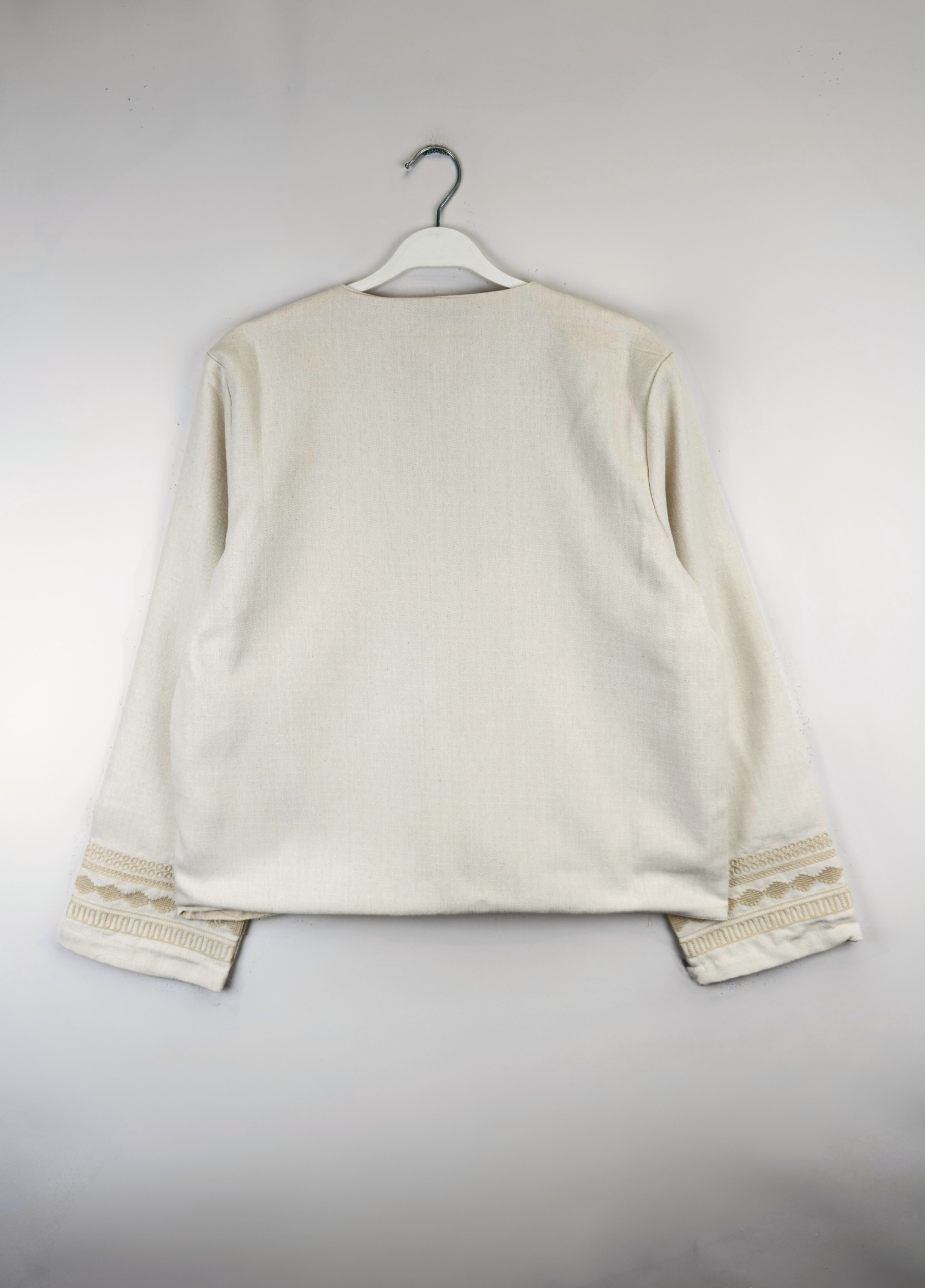 Nila İşlemeli Ceket Bej 