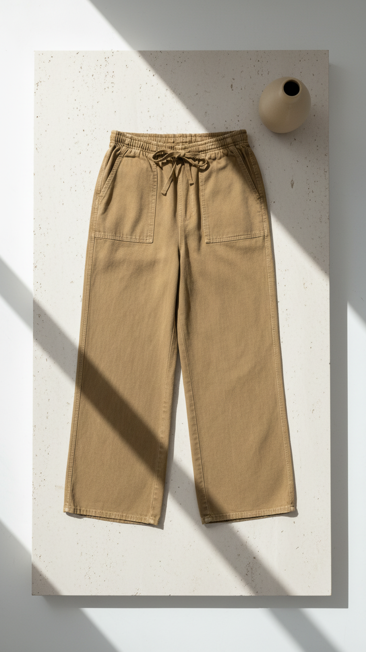 Noya Gabardin Pantolon Camel 