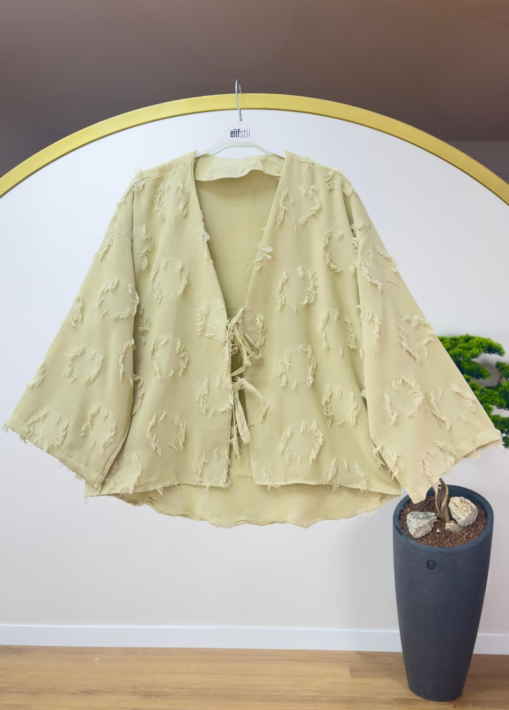 Rumy Kimono Yağ Yeşili