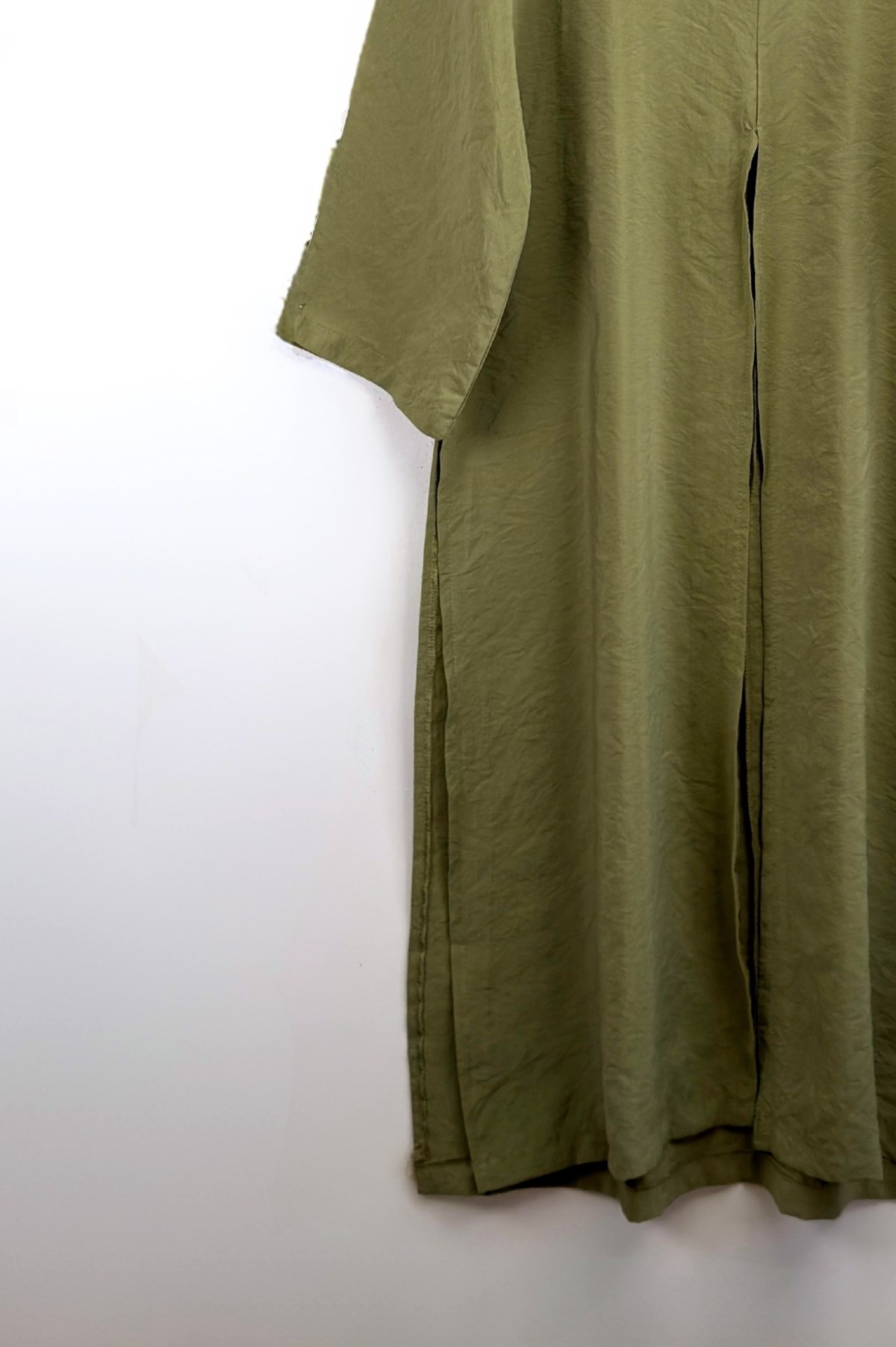Yırtmaçlı Bluz Olive