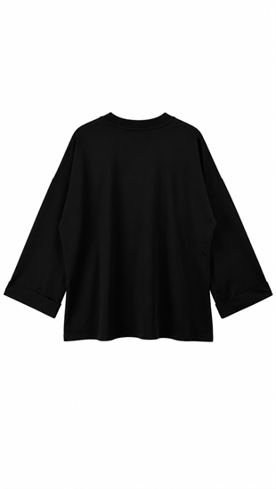  Yırtmaçlı Sweat Siyah 