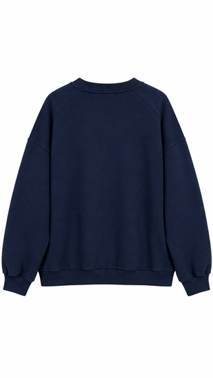 3 İplik Basıc Sweat Lacivert