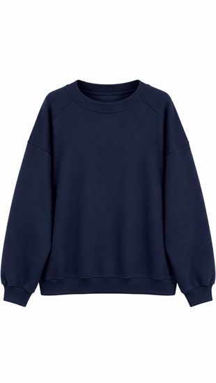 3 İplik Basıc Sweat Lacivert