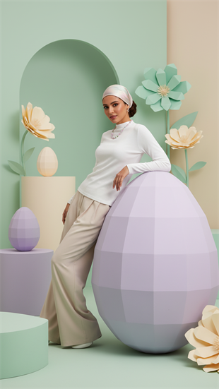 Balıkçı Yaka Parmak Geçmeli Body  Ekru 