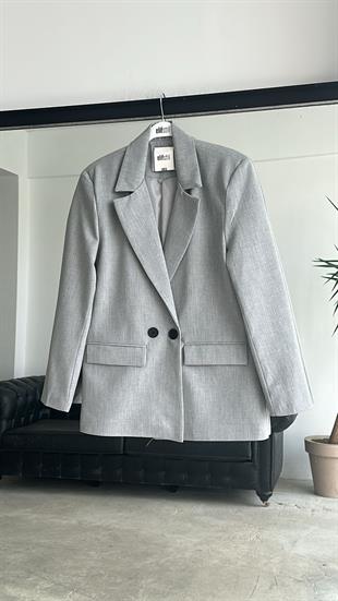 Blazer Ceket Gri 