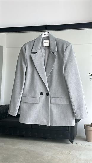 Blazer Ceket Gri 