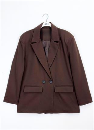 Blazer Ceket Kahve