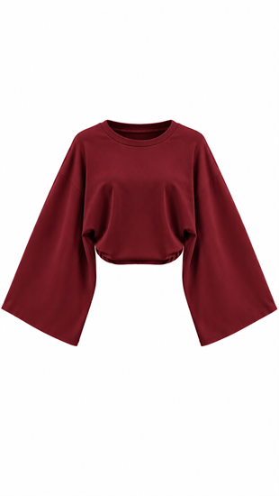 Büzgülü Bluz Bordo