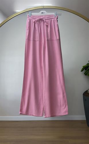 Cepli Bol Pantolon Pembe 