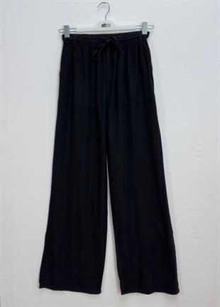 Cepli Bol Pantolon Siyah