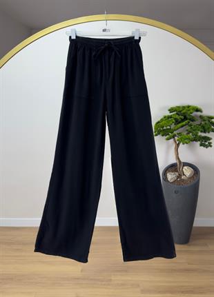 Cepli Bol Pantolon Siyah