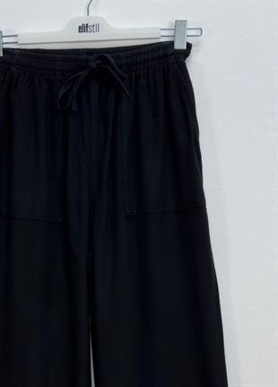 Cepli Bol Pantolon Siyah