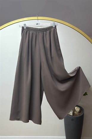 Cepli Etekli Pantolon Vizon 