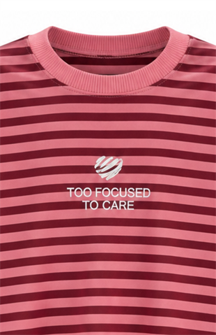 Çizgili Focs Sweat Pembe
