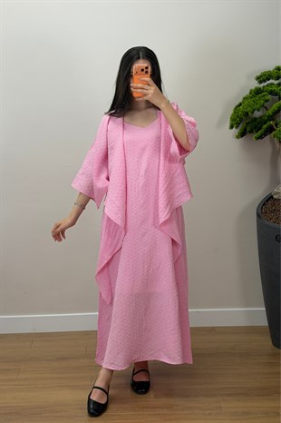 Elbise Takım Pembe 
