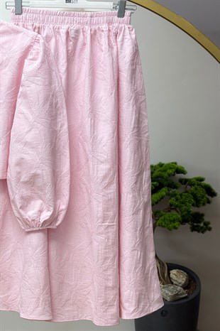 Etnik Desen Takım Pembe 