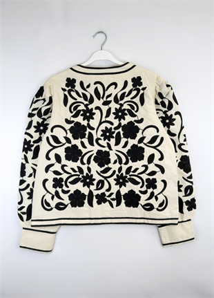Flower Ceket Bej
