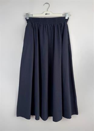 Gabardin Etek Lacivert