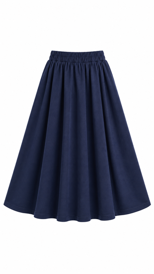 Gabardin Etek Lacivert