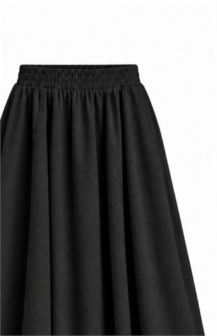 Gabardin Etek Siyah
