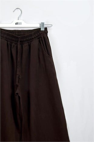 Gabardin Pantolon Kahve 