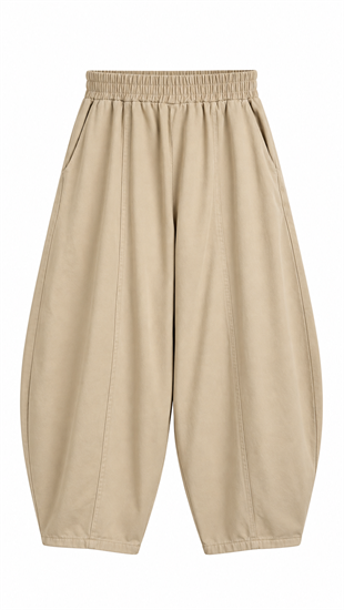 Gabardin Şalvar Pantolon Bej
