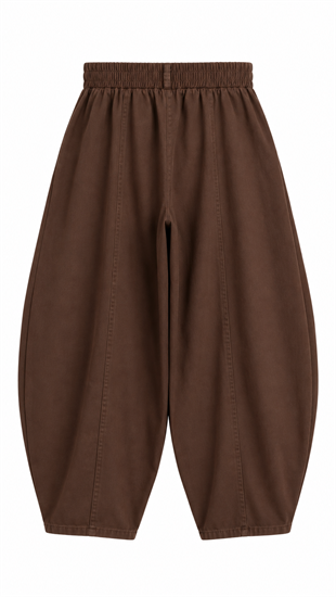 Gabardin Şalvar Pantolon Kahve