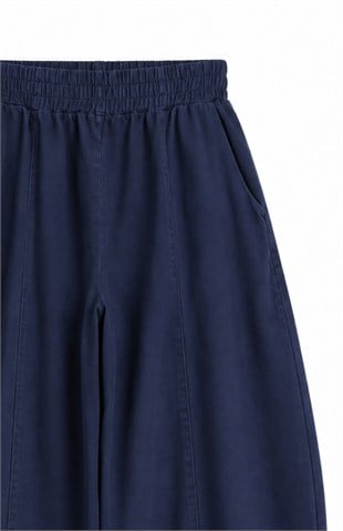 Gabardin Şalvar Pantolon Lacivert 