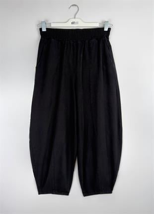Gabardin Şalvar Pantolon Siyah