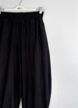 Gabardin Şalvar Pantolon Siyah