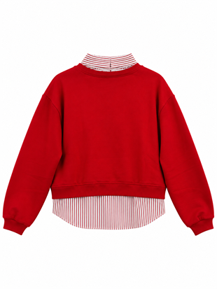 Gömlek Sweat Kırmızı