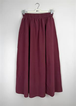 Ham Keten Etek Bordo 