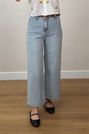 Kemerli Jean Mavi 