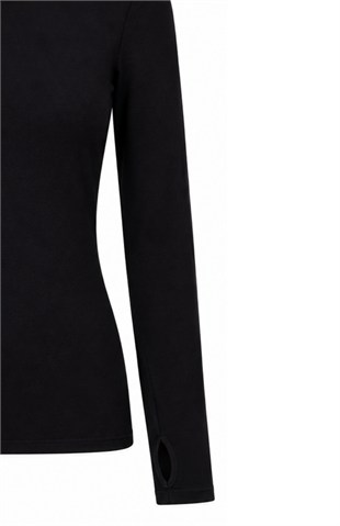 Lira Parmak Geçmeli Body Siyah 