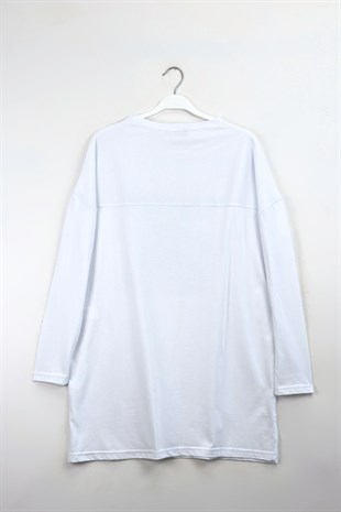 Morocco Sweatshirt Beyaz