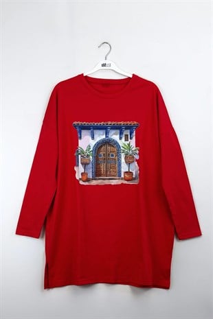 Morocco Sweatshirt Kırmızı