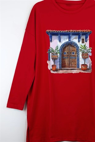 Morocco Sweatshirt Kırmızı