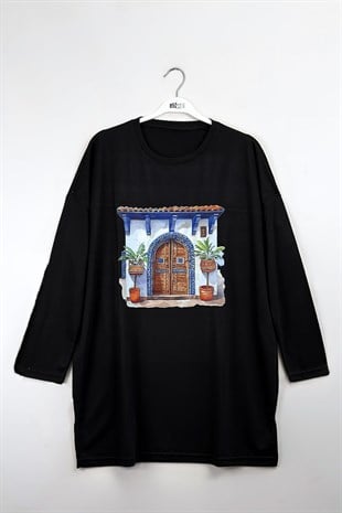 Morocco Sweatshirt Siyah