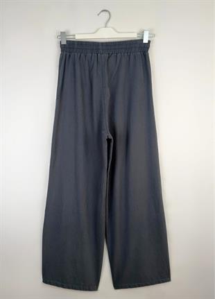 Narda Gabardin Bol Pantolon Füme 