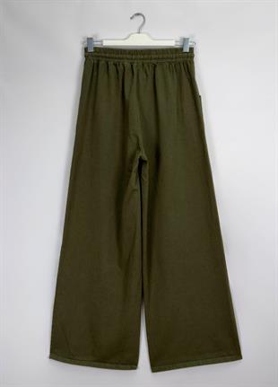 Narda Gabardin Bol Pantolon Haki 