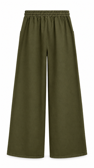 Narda Gabardin Bol Pantolon Haki 