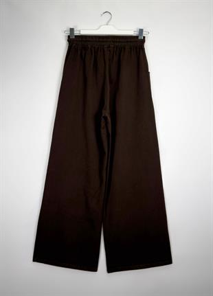 Narda Gabardin Bol Pantolon Kahve  