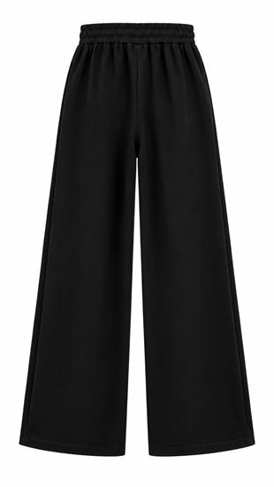 Narda Gabardin Bol Pantolon Siyah 