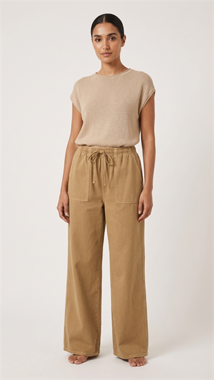 Noya Gabardin Pantolon Camel 