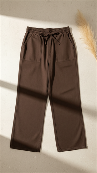 Noya Gabardin Pantolon Kahve 