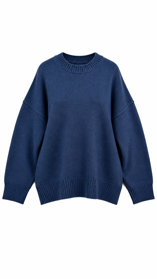 Oversize Kazak İndigo